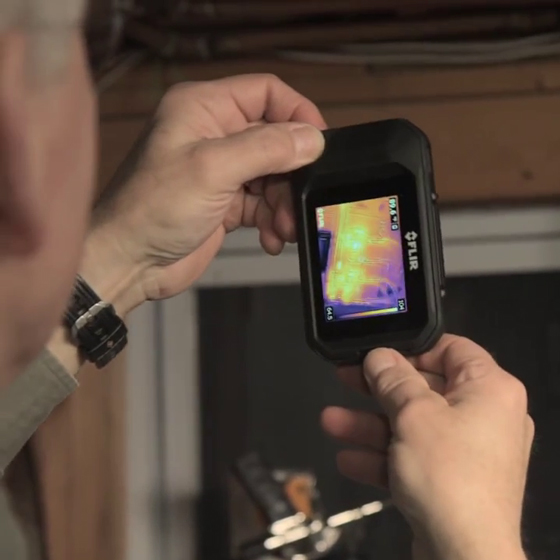 Thermal imaging camera for termite inspection